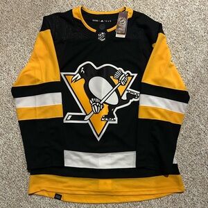 New Adidas Pittsburgh Penguins Primegreen Authentic NHL Home Jersey  Size 50 Med
